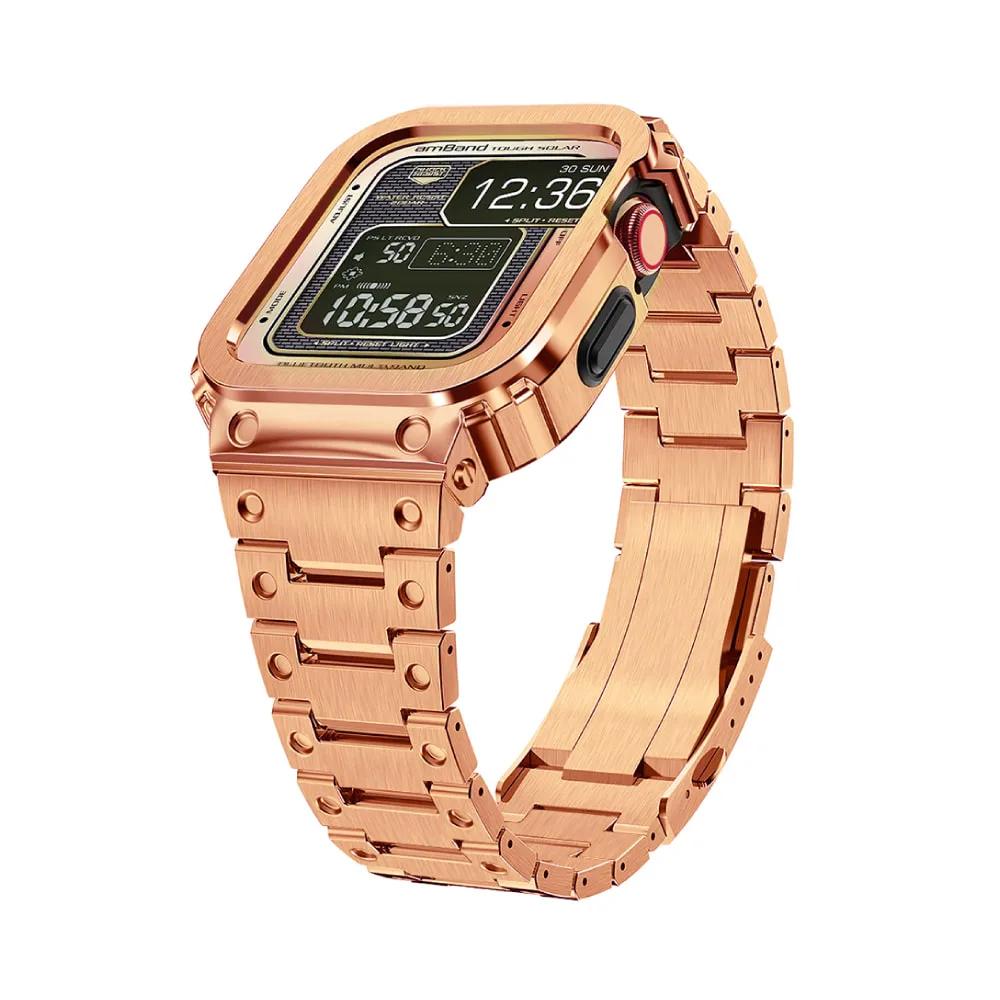 Metalic Apple Watch 45 mm Protective Case Rose Gold