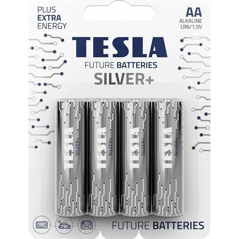 Bateri TESLA AA Silver+ *4