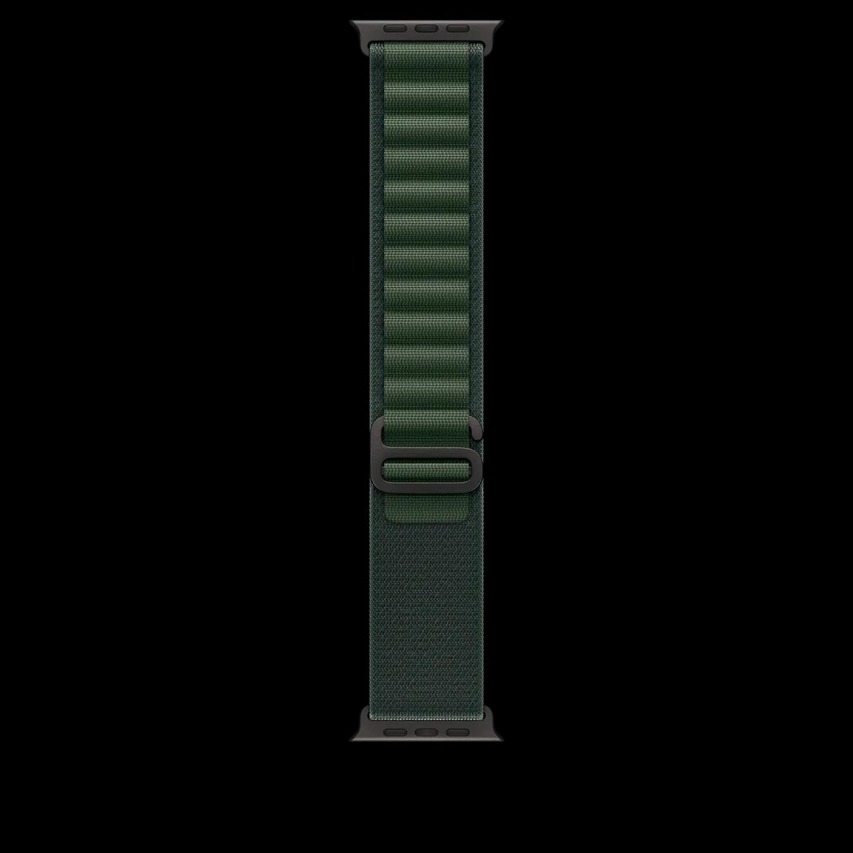 49mm Dark Green Alpine Loop - Large - Black Titanium Finish