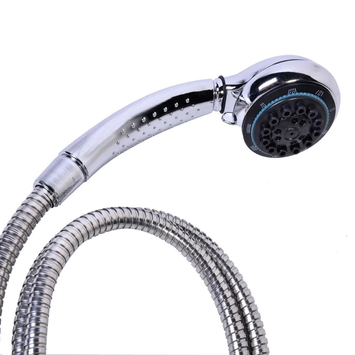 Kokë dushi metalike me tub, ngjyrë silver 1.5 m