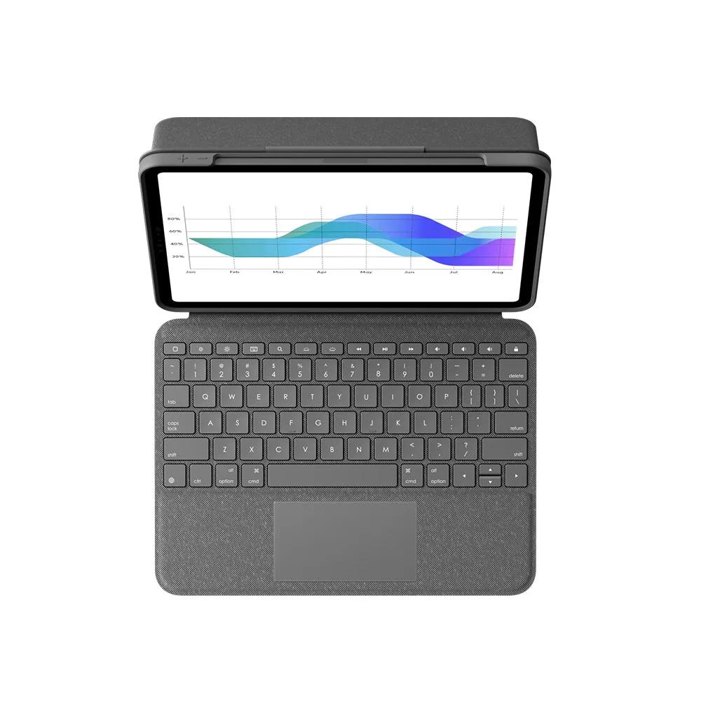 Клавиатура от Logitech – Folio Touch за iPad Pro 11" (1st & 2nd Gen.) – Oxford Grey (UK)