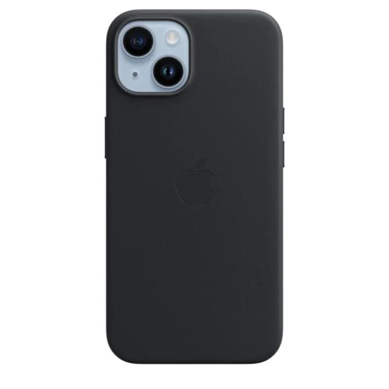 Cover iPhone 14 Leather Midnight