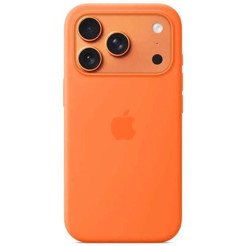 Cover iPhone 17 Pro Silicone MagSafe Orange