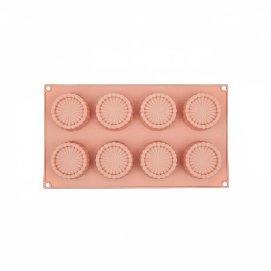 Forme cupcake / Rreth / Silikon / Kuqe