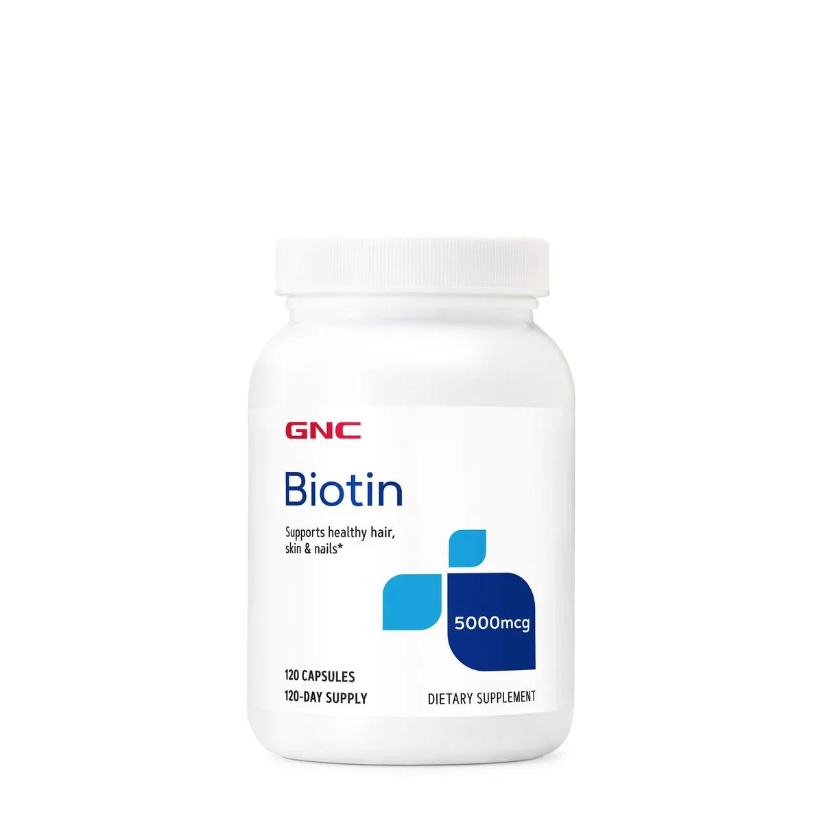 GNC Biotin 5000 mcg 120 Kapsula
