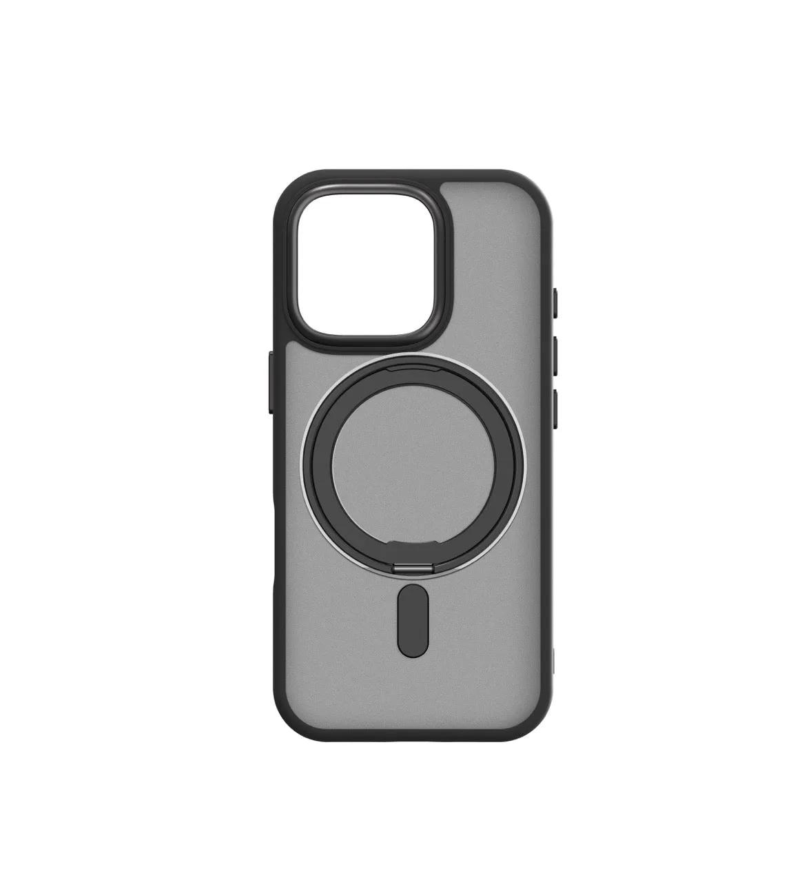 iStorm essentials iPhone 16 Pro Max Magnetic Ring Case Black