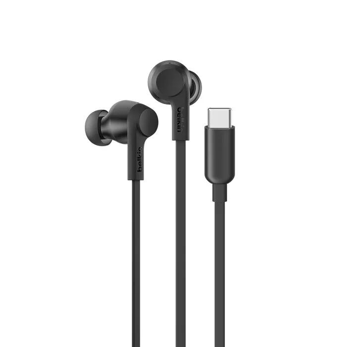 Belkin SoundForm ANC Wired Earbuds (USB-C) - Black
