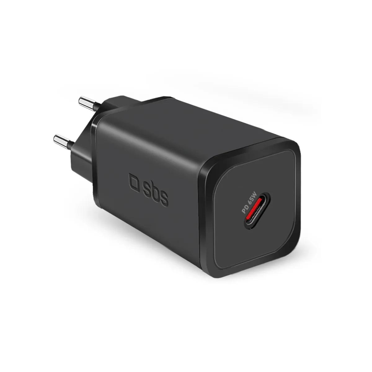 Karikues Celulari SBS 65W GaN Usb C Black TETRGAN1C65W