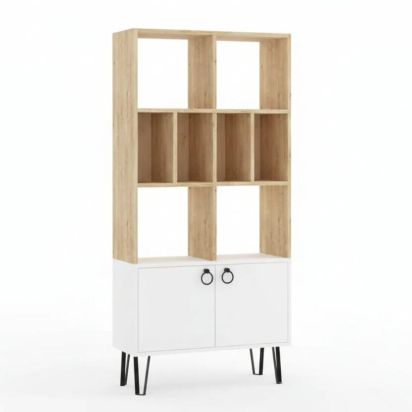 Librari Bony - Oak - White