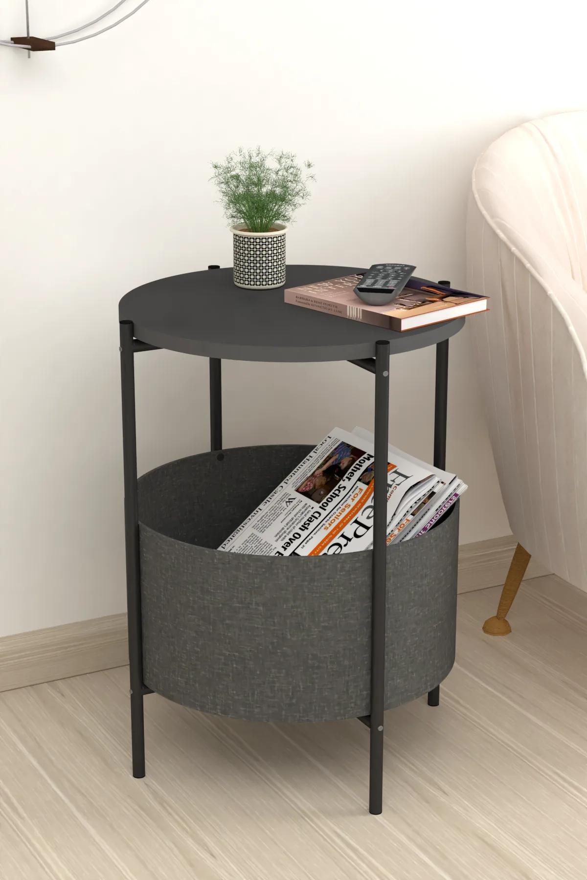 Mobilje Coffee TABLE WITH BAG - Anthracite