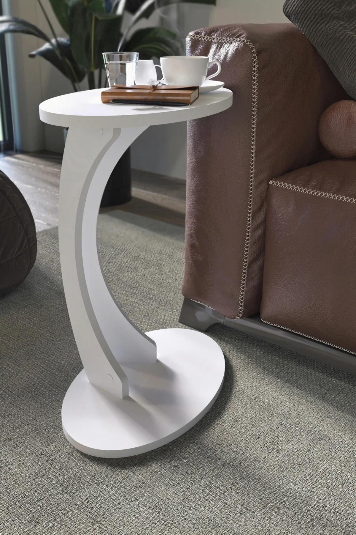 Mobilje Ellipse SIDE TABLE - WHITE