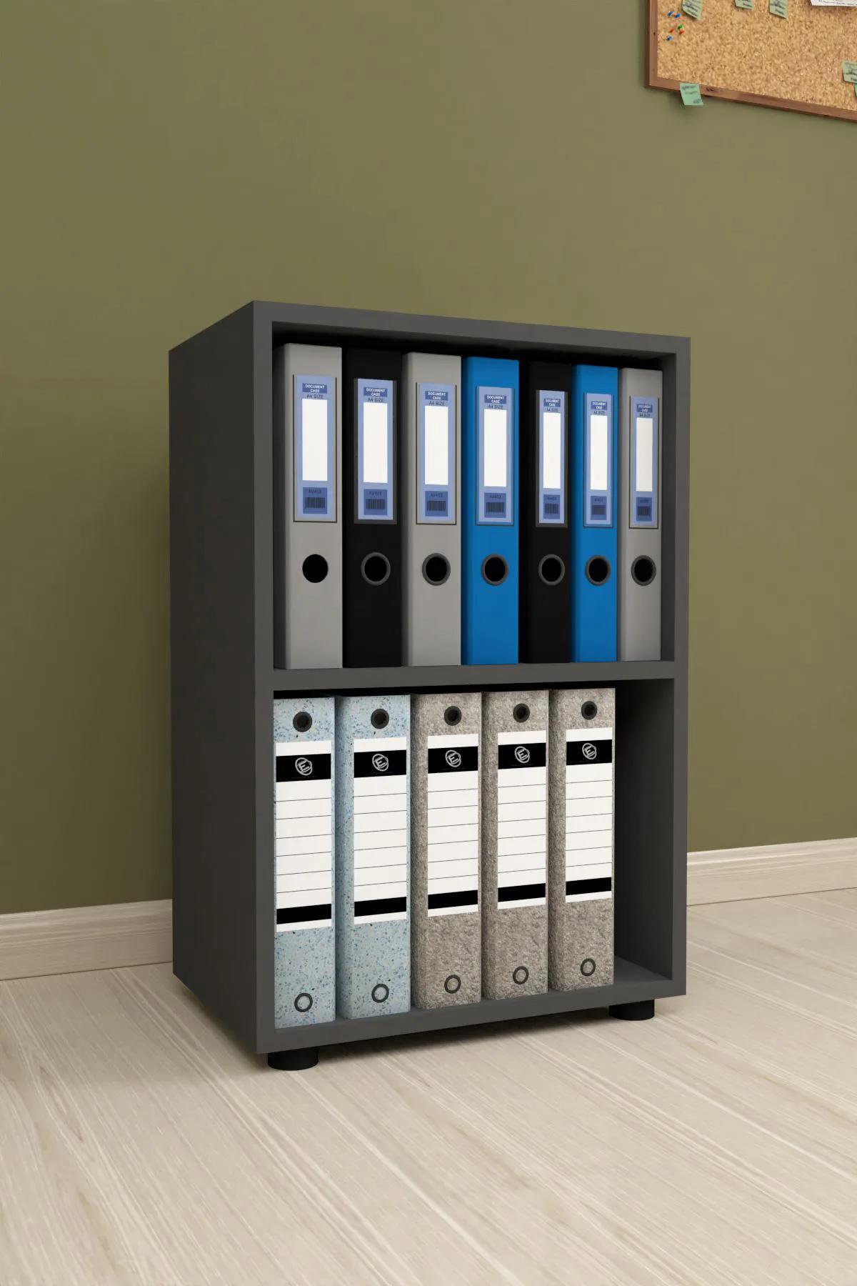 Mobilje Folder WITH 2 Shelves - Anthracite