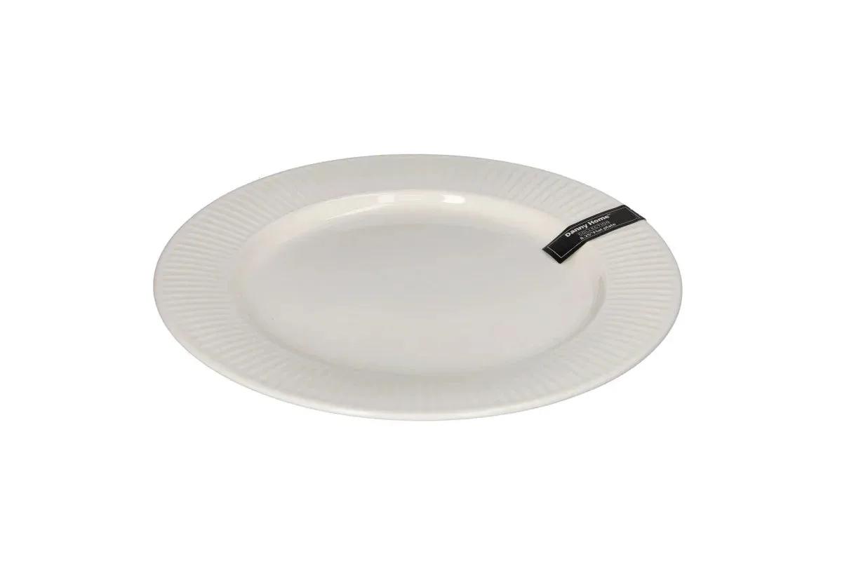 Pjate / 21cm / Bardhe / Porcelan