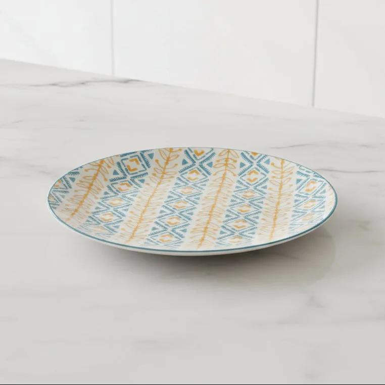 Pjate / 22cm / Verdhe - Blu / Porcelan