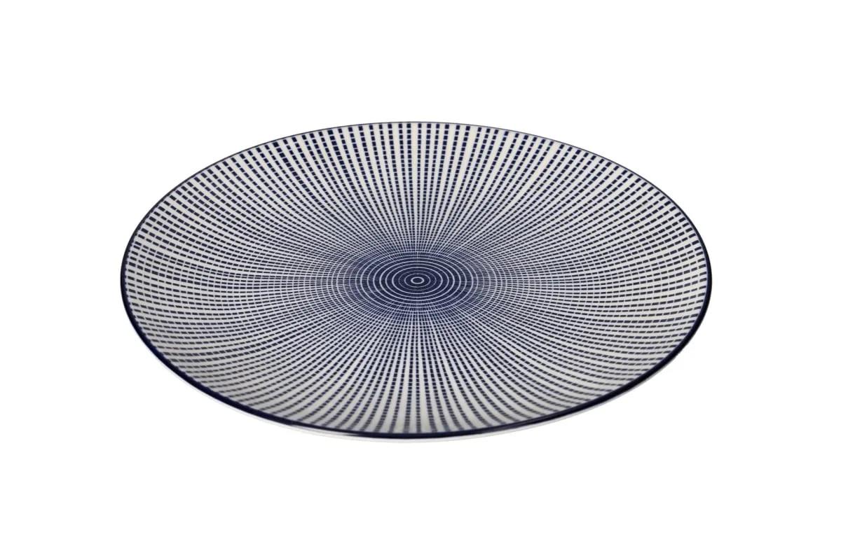 Pjate / 26.5cm / Bardhe - Blu / Porcelan