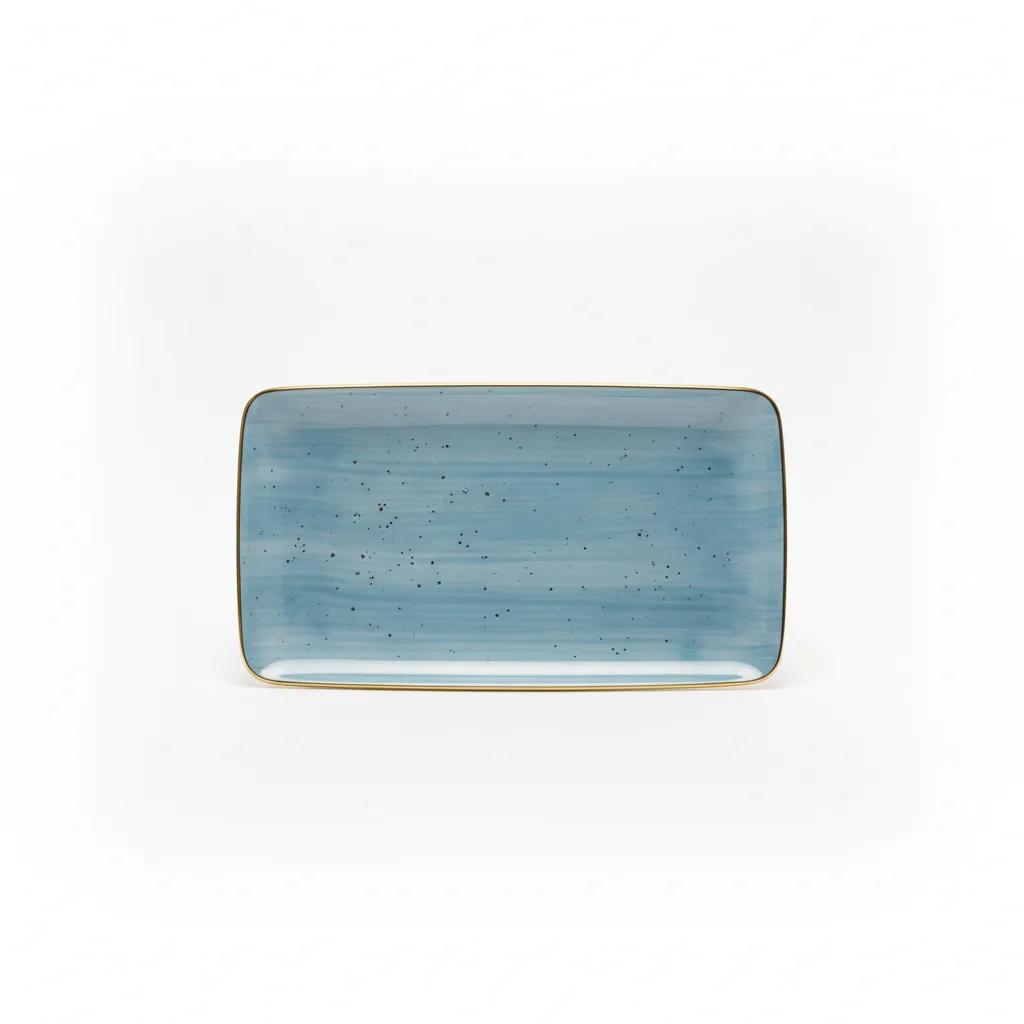 Pjate / 31cm / Blu - Gold / Porcelan / Katrore
