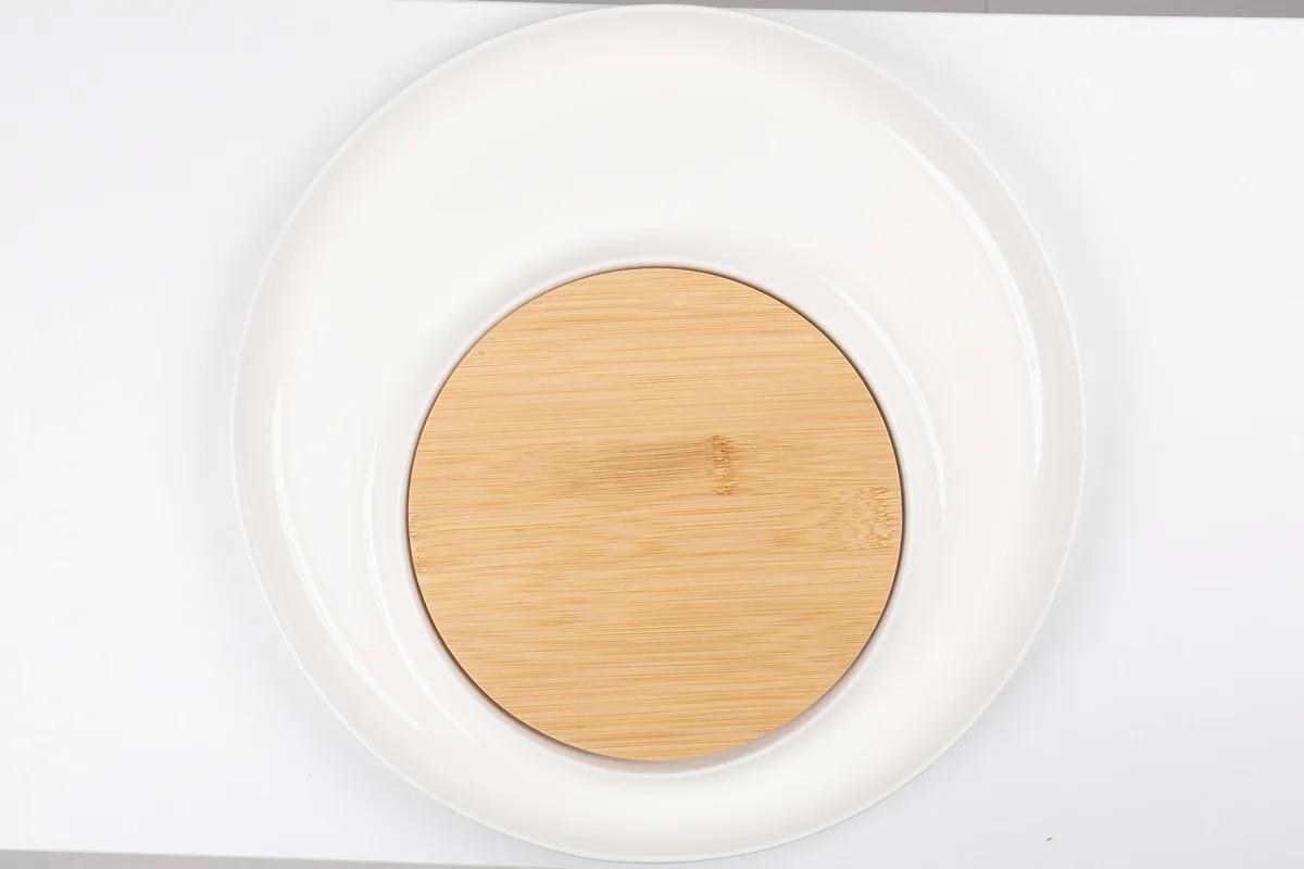 Pjate Servirje dhe Mbajtese Bamboo / 32cm