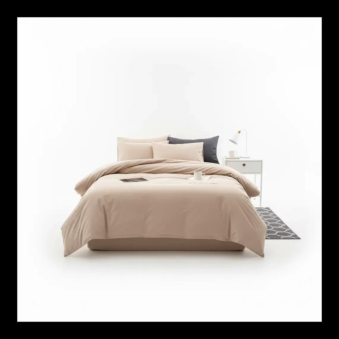 Set Carcaf Washed Taupe 220X240