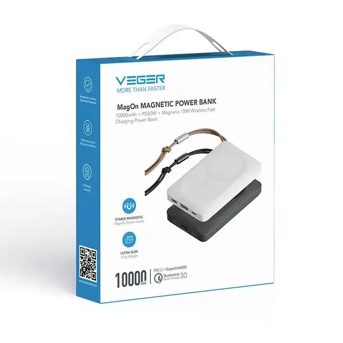VEGER eksterna baterija MagOn 10000 mAh