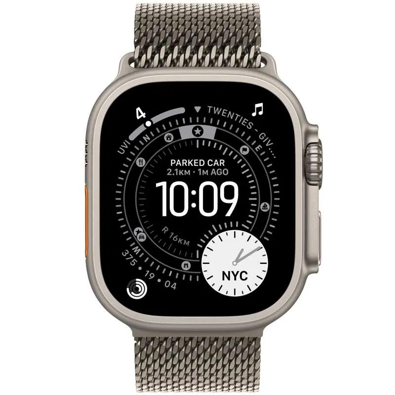Apple Watch Ultra 3 Nat. Titan-Milanese Loop S