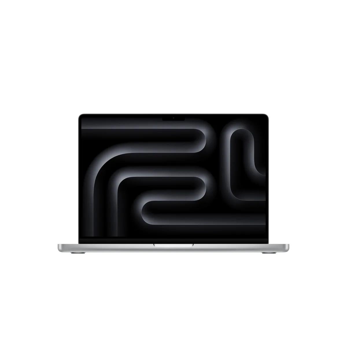 14-инчов MacBook Pro: Apple M5 чип с 10-ядрен CPU и 10-ядренe GPU, 1TB SSD, 24GB RAM, Дисплей с нанотекстура, German - Silver CTO