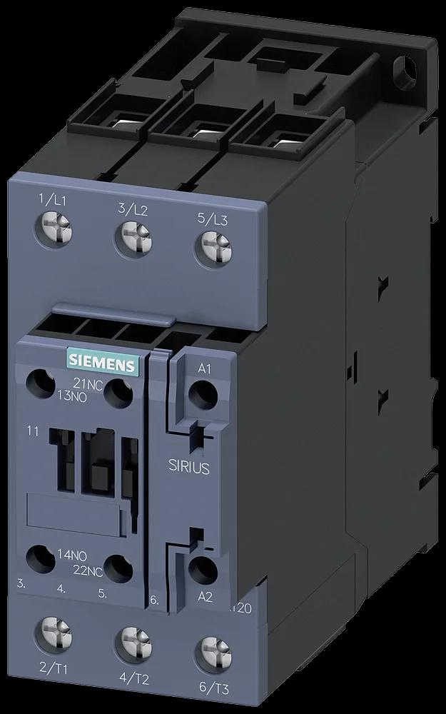 Kontaktor Siemens 3RT2037-1AB00 – 30kW, 65A, 24V AC 50Hz, 3-pole, 1NO+1NC