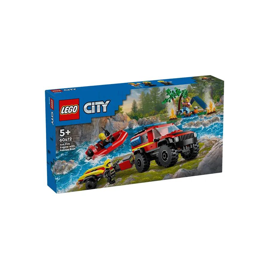 LEGO City Vatrogasno vozilo 4x4 sa spasilačkim čamcem
