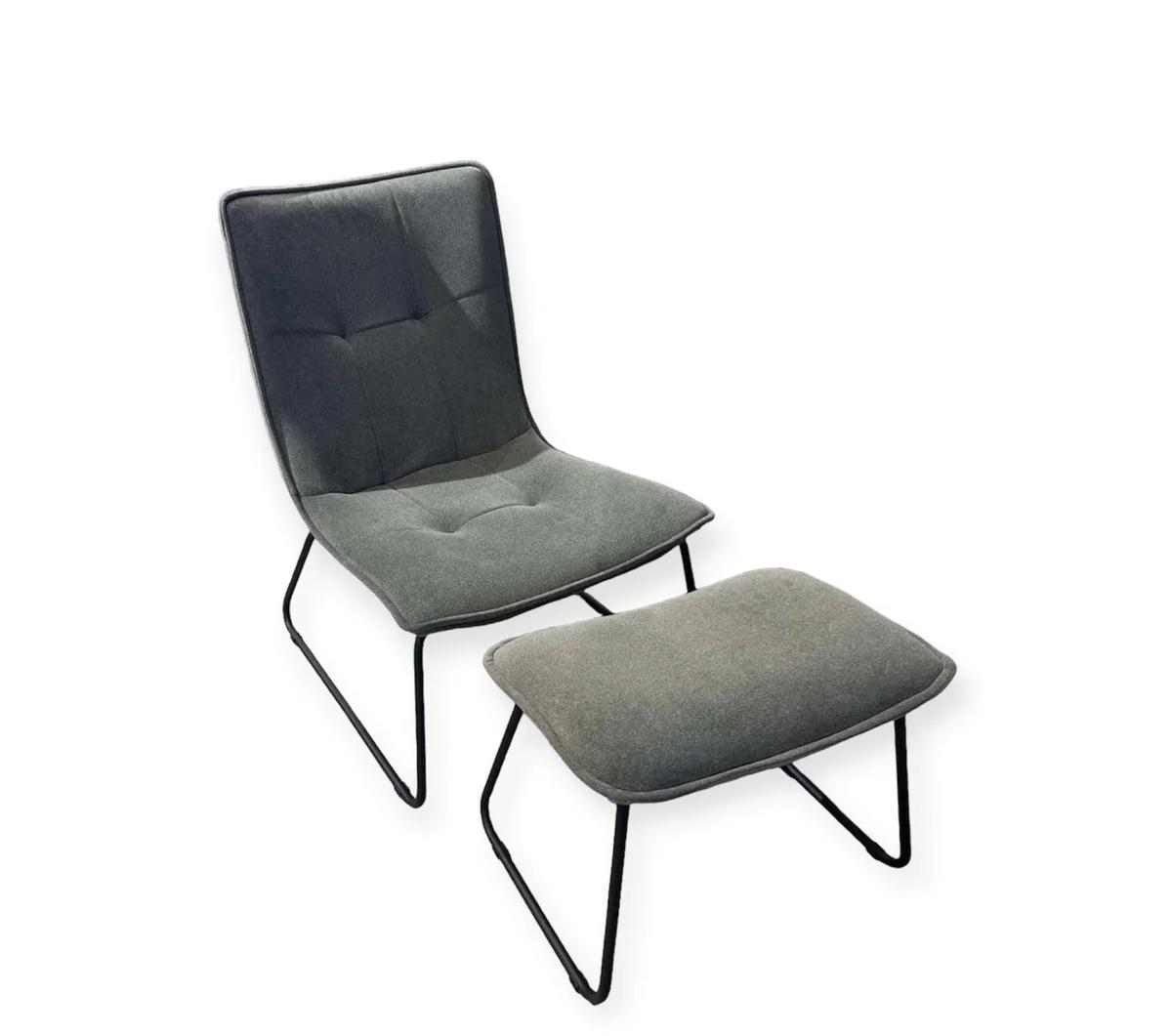 Poltrone Copenhagen + Stol (Omega 424 Grey)