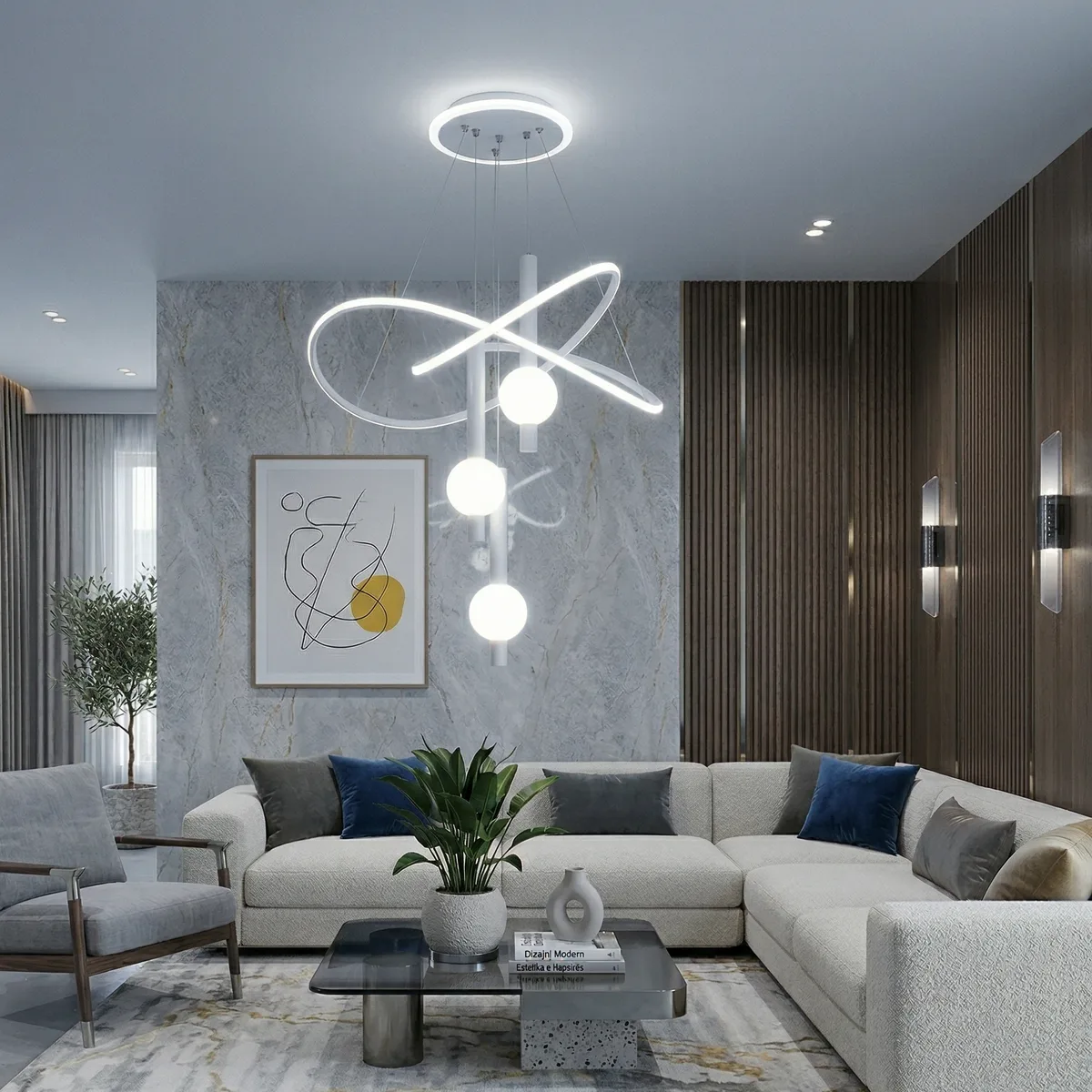 Abazhur i varur LED D310WH