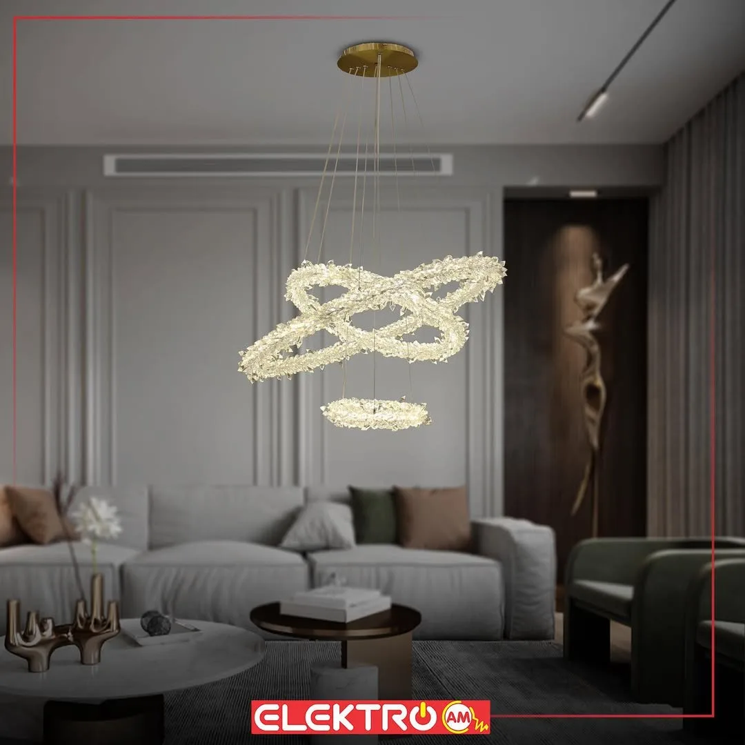 Abazhur kristal i varur LED 9041-+30