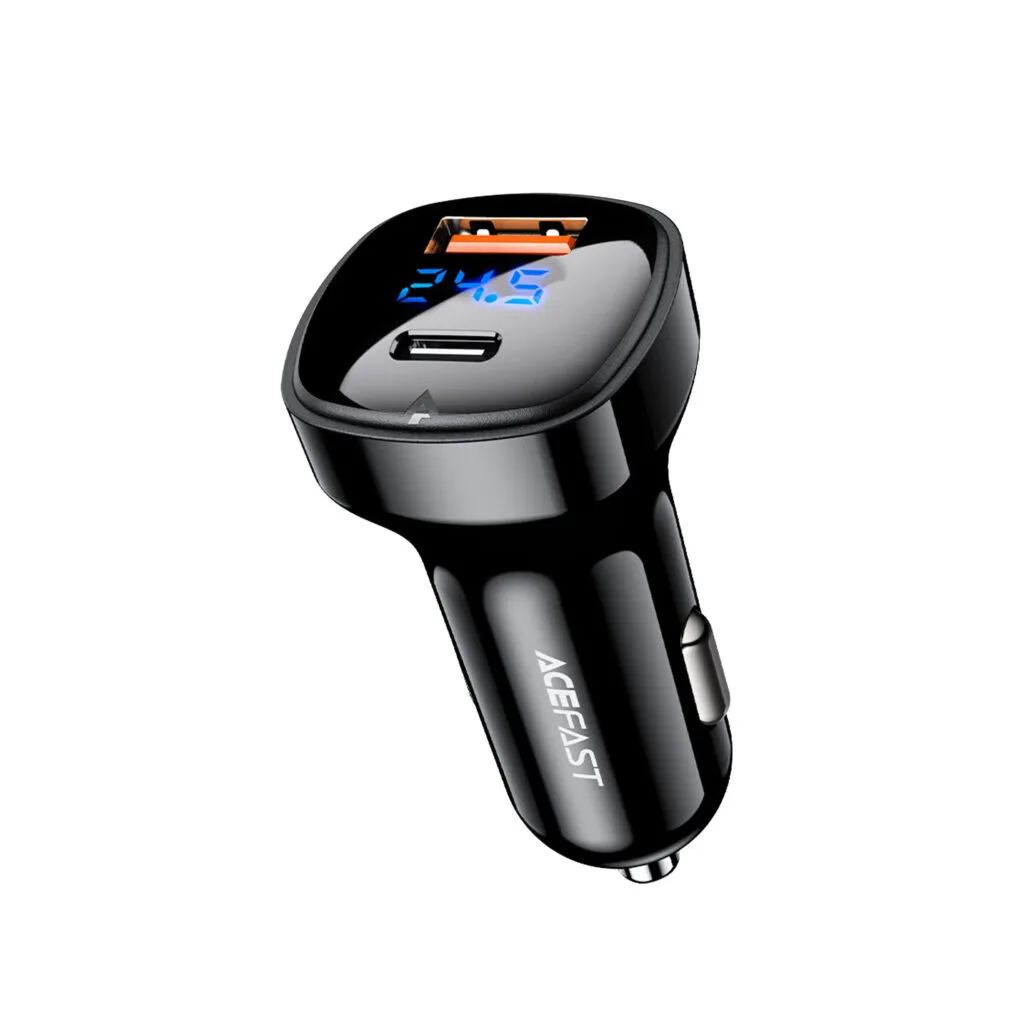 Acefast Digital Display CAR Charger 66W - R&R Computer Services