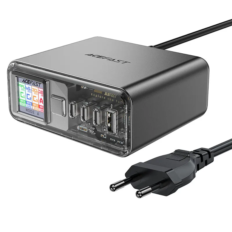 Acefast Z4 PD218W GAN Desktop Adapter SPACE GRAY - R&R Computer Services