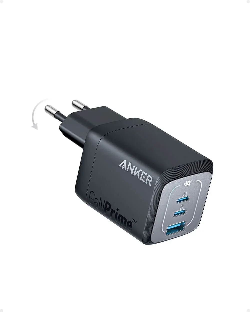 Adapter Anker Prime 67W GaN Wall Charger (3 Ports) crni