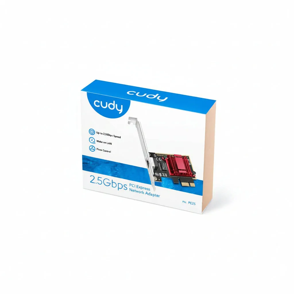 Adapter Cudy PE25 , 2.5Gb 2.5 Gigabit RJ45 Ethernet PCIe Network Adapt