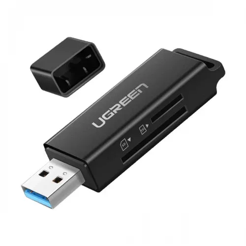 Adapter Ugreen USB-A 3.0 to CARD READER WITH SD + TF Black 40752