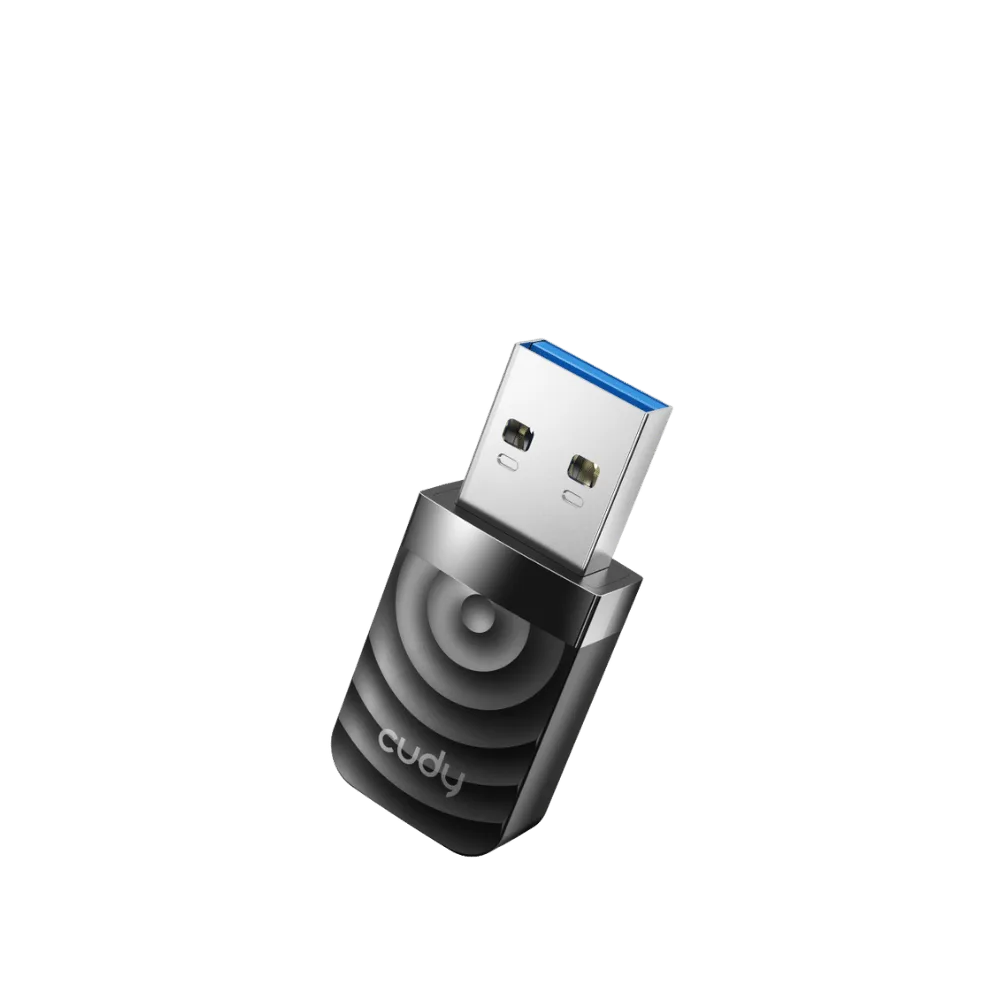 Adapter USB-A Cudy AC1300 , Wireless DUAL BAND 2.4Ghz/5Ghz , Black , W