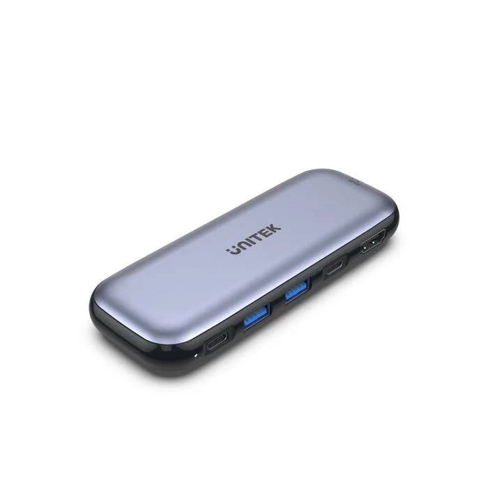 Adapter USB-C Unitek H6 6in1 USB-C to USB-C PD 100W , 2x USB-A 3.2 Gen