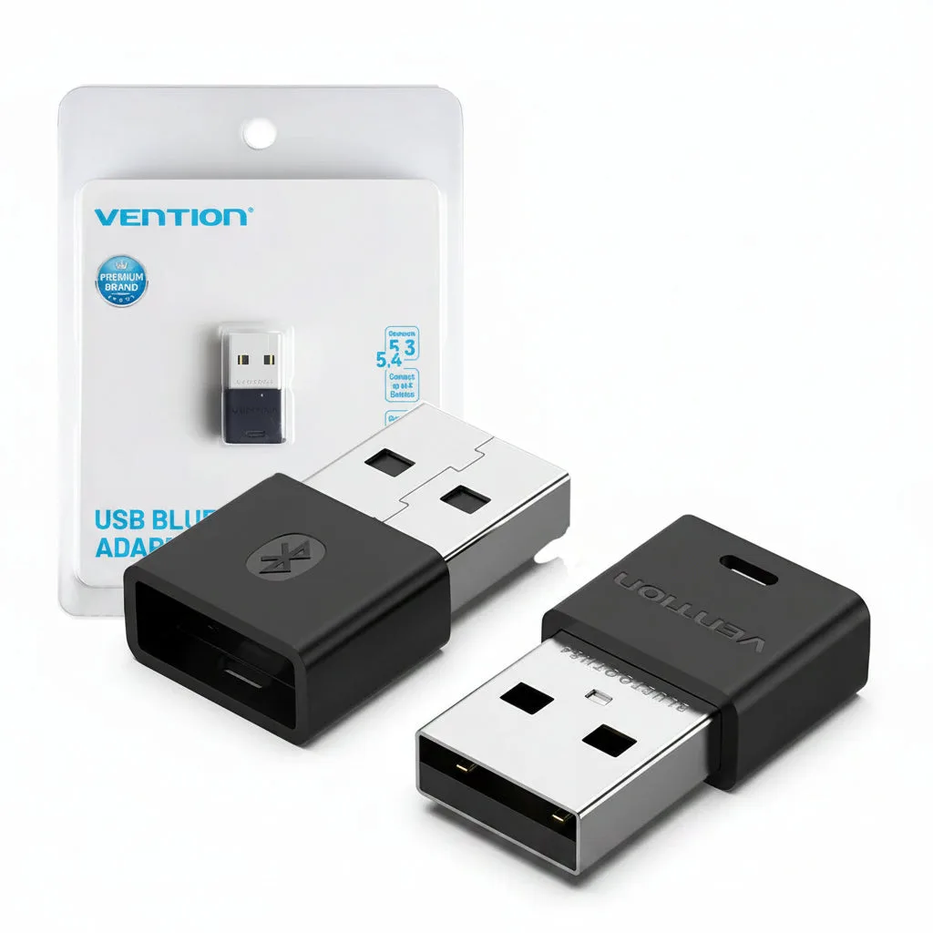 Adapter Vention Bluetooth 5.4 USB-A , Plug and Play , 3cm , Black , NA