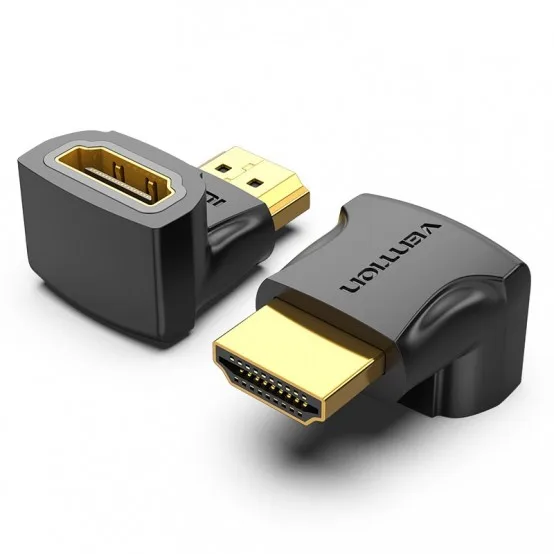 Adapter Vention HDMI 90 Degree Male to HDMI Female , Black