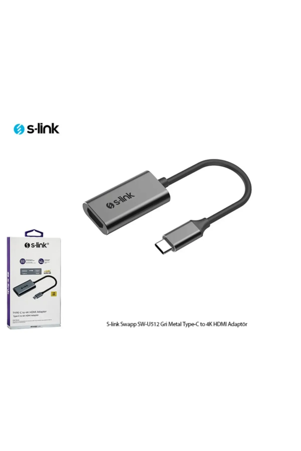 Adaptor TYPE-C TO HDMI 4K S-LINK SW-U512
