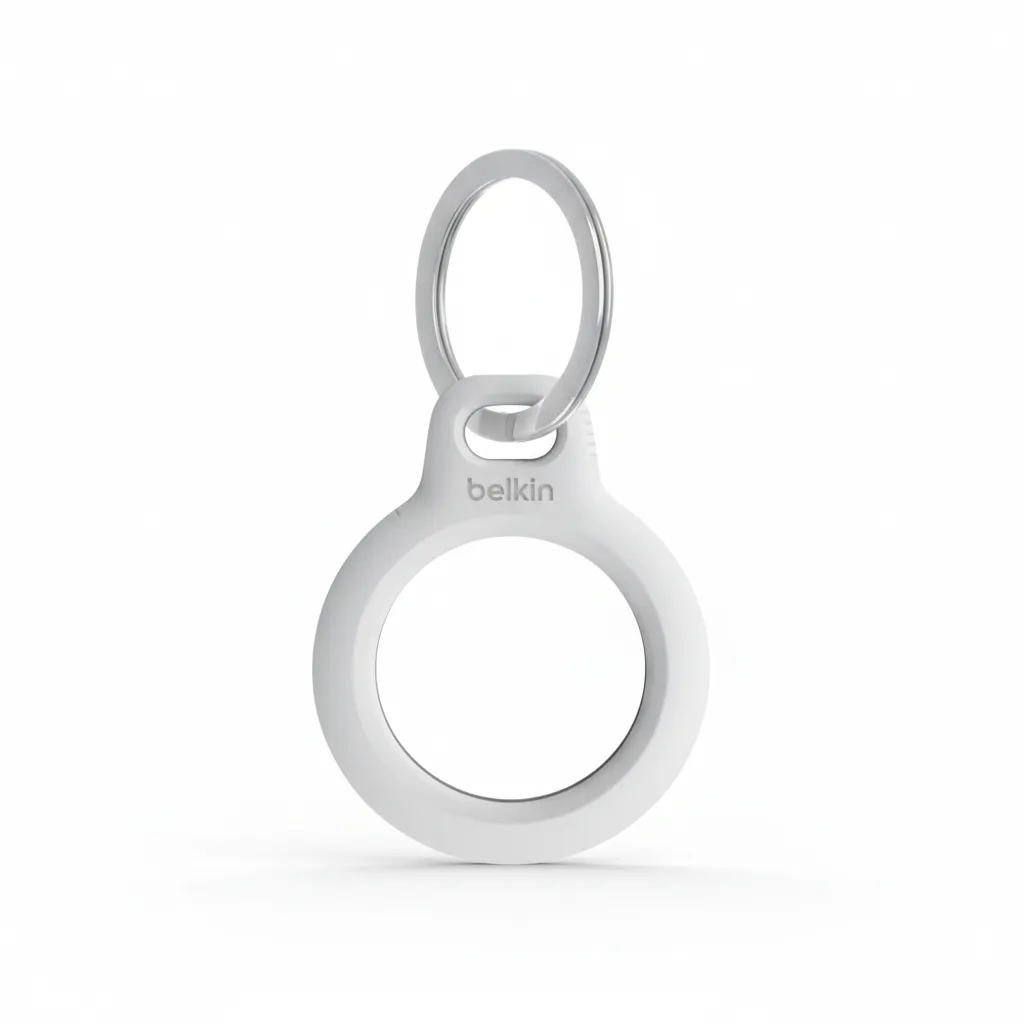 AirTag Accessory Belkin Secure Holder with Key Ring 1-pack , White , F