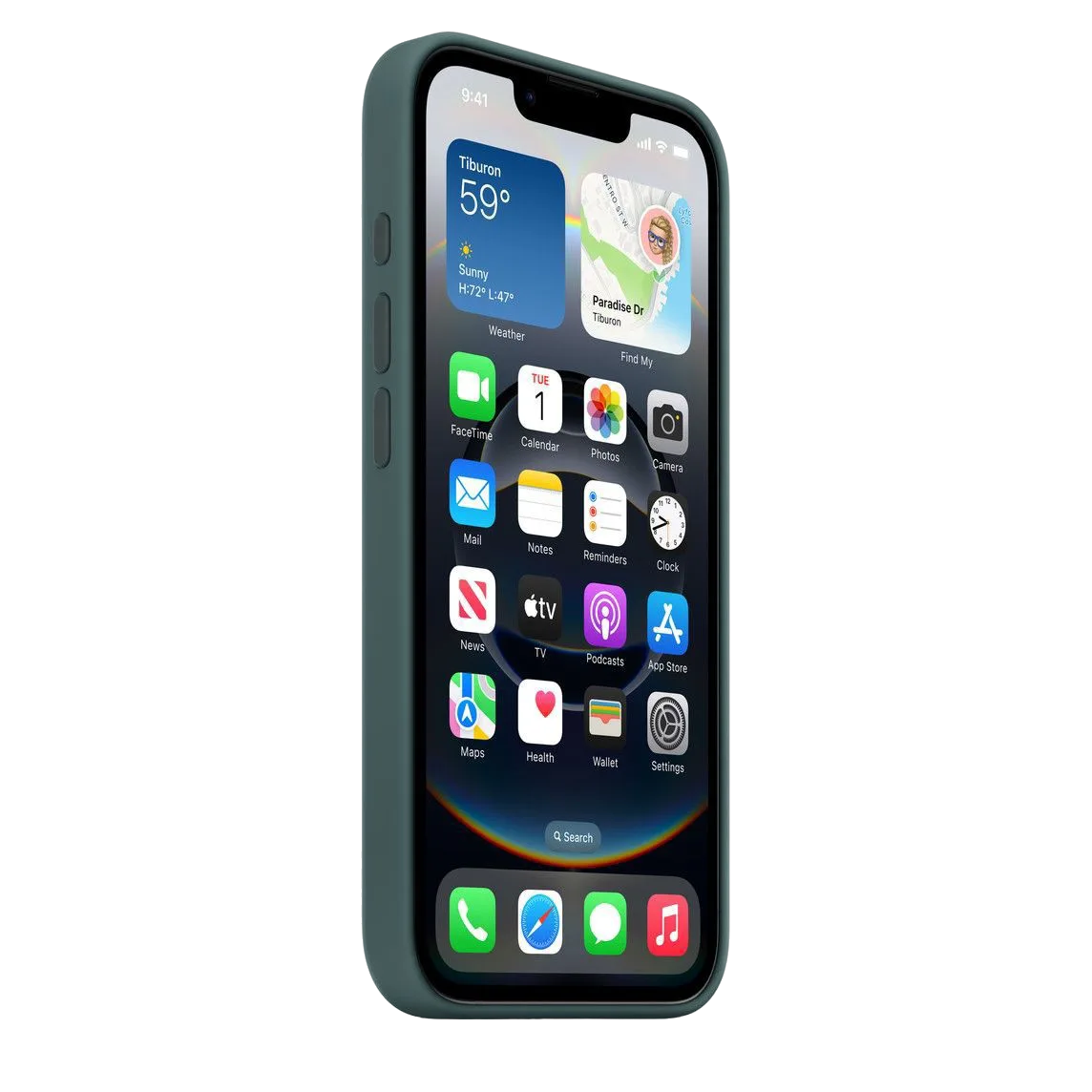 Apple iPhone 16e Silicone Case Lake Green