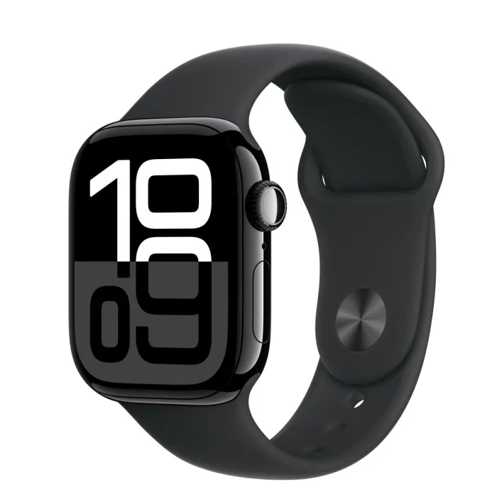 Apple Watch S10 42mm Jet Black-Black Band M/L