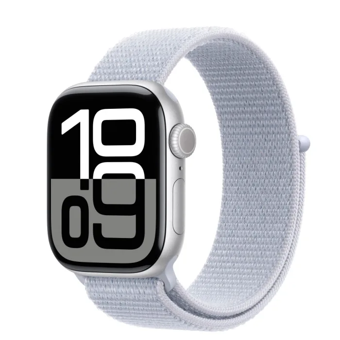 Apple Watch S10 42mm Silver-Blue Sport Loop