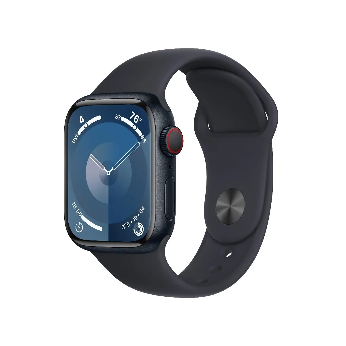 Apple Watch Series 9 GPS + Cellular 41mm Midnight алуминиев корпус с каишка Midnight Sport Band - S/M