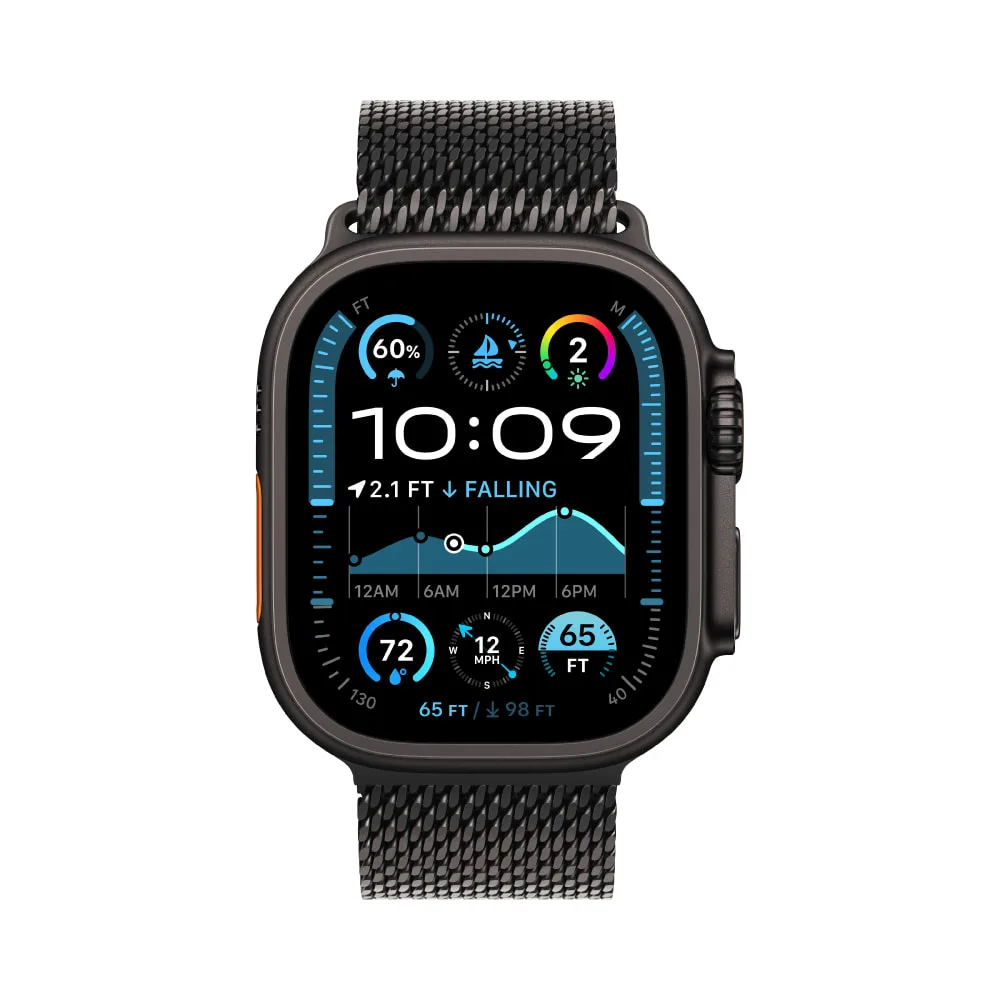 Apple Watch Ultra 2 Black Titanium Titanium Milanese Loop