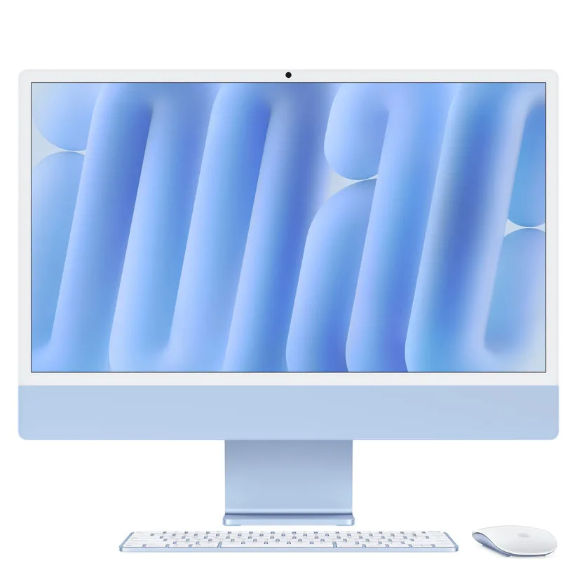 iMac (24-инчов) M4 чип | 10GPU | 16GB | 512GB - bulgarian keyboard - син
