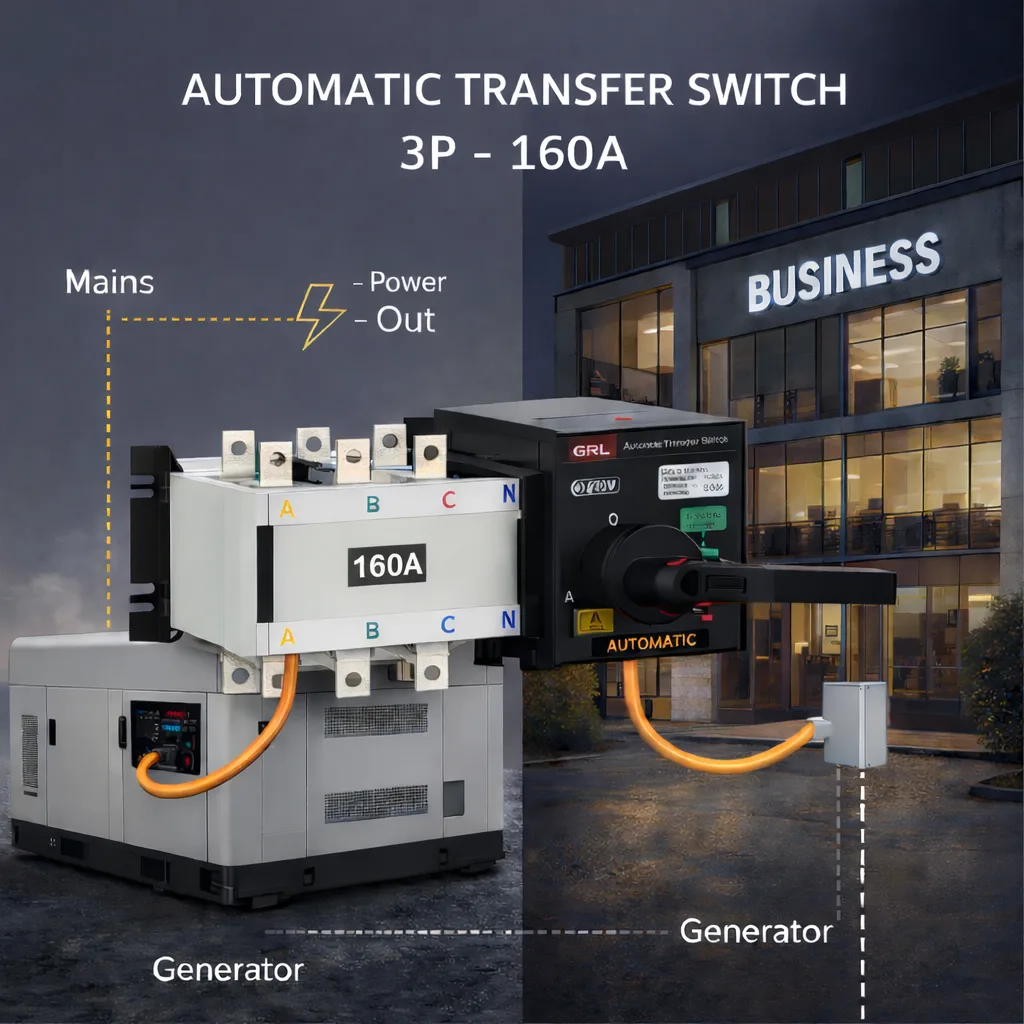 ATS ndërprerës automatik 3P 160A HGLD-160A/3