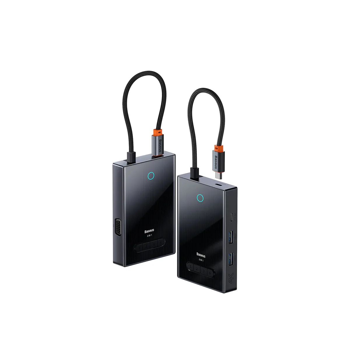Baseus FOCUS Series 8-PORT FOUR-Screen TYPE-C HUB Adapter - R&R Computer Services