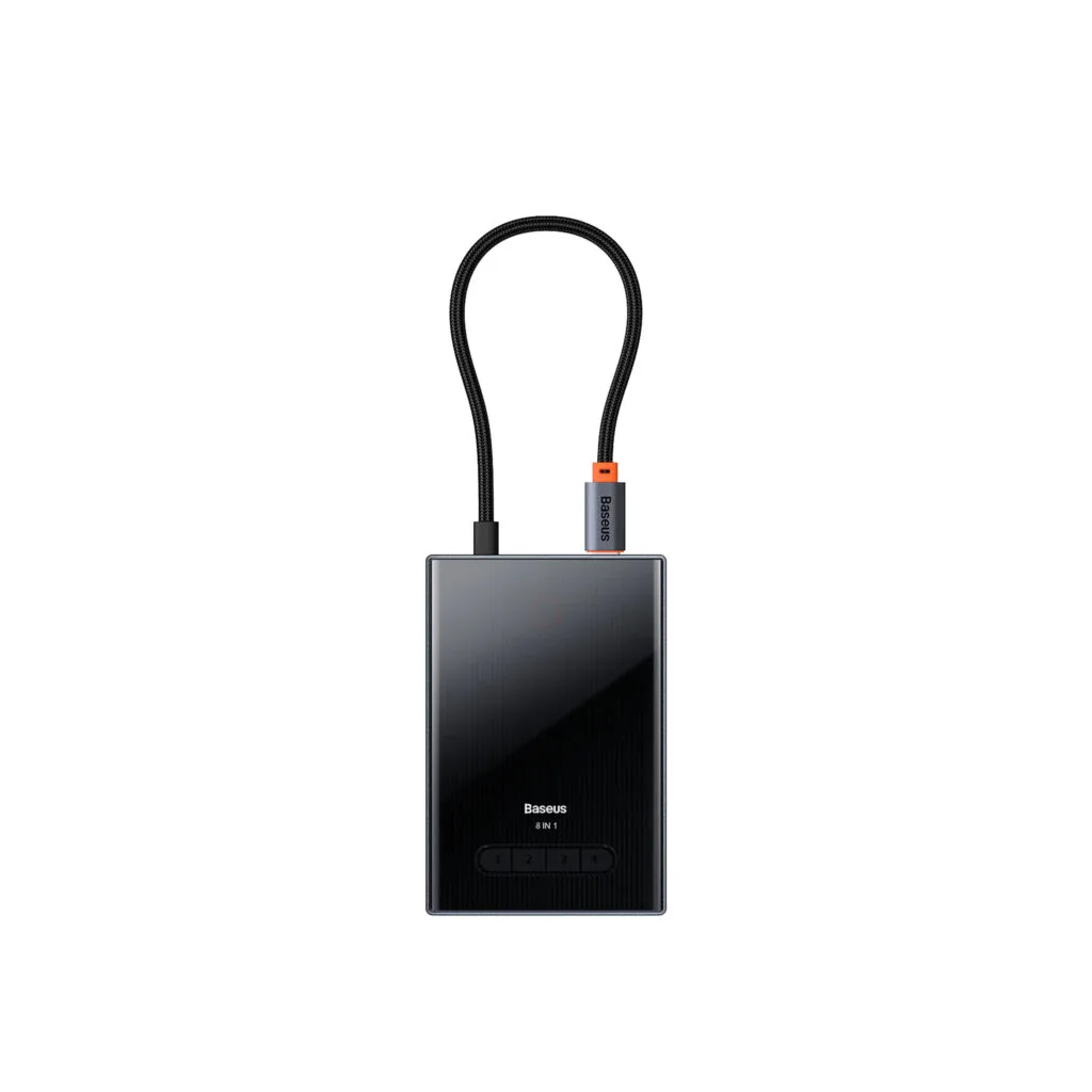 Baseus FOCUS Series 8-PORT TYPE C HUB Adapter 8 IN 1 - R&R Computer Services